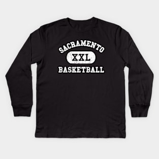 Sacramento Basketball Kids Long Sleeve T-Shirt